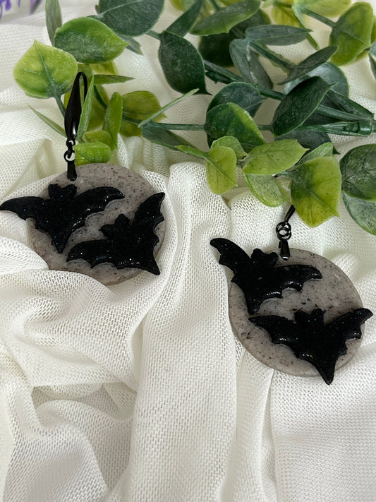 Bats on Gray Moon