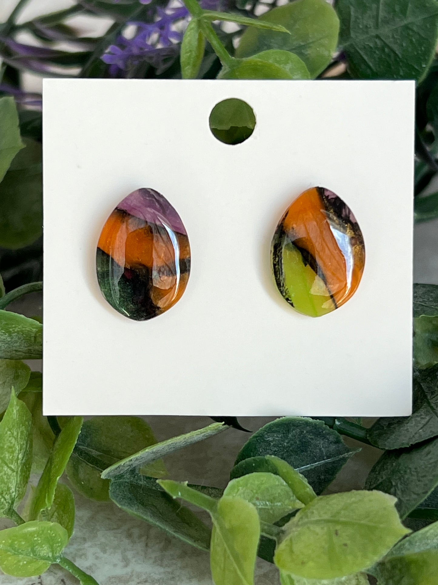 Halloween Marble Studs