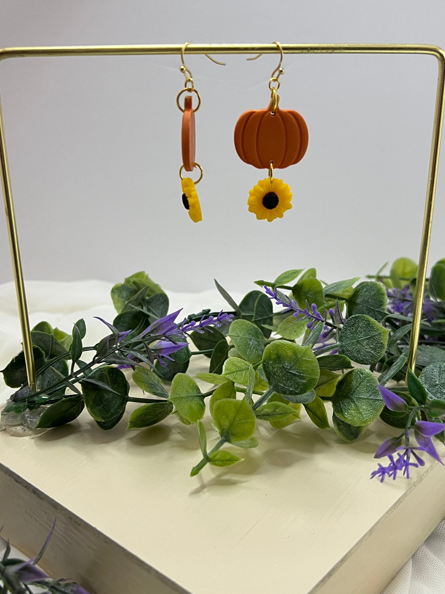 Pumpkin & Sunflower Dangles