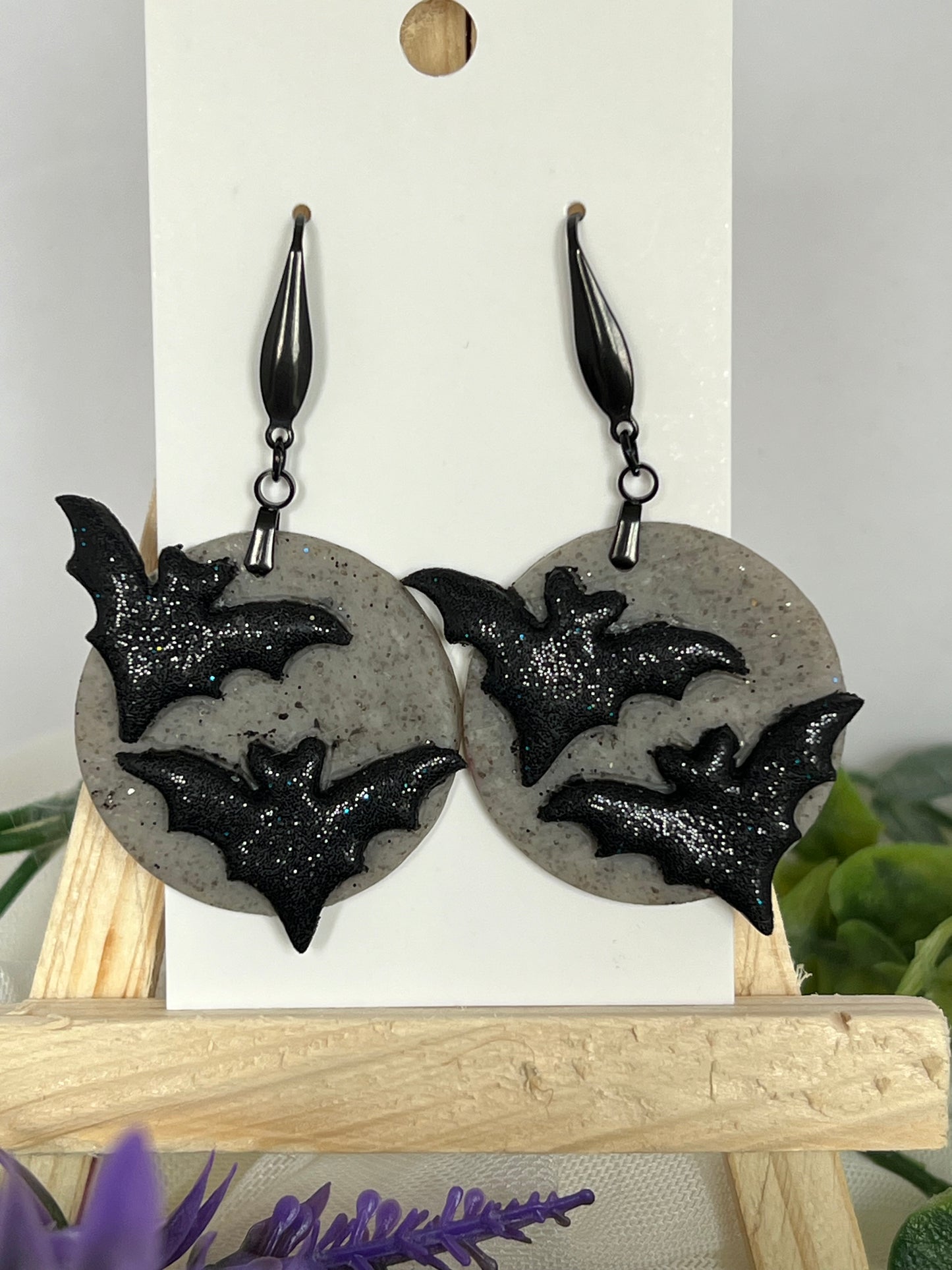 Bats on Gray Moon