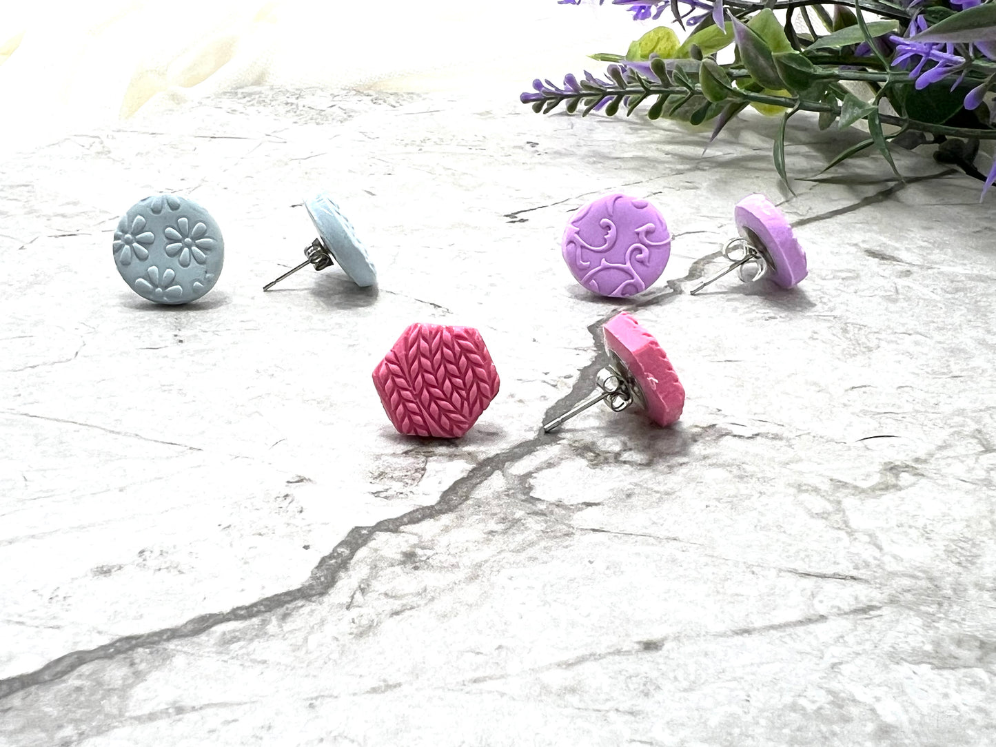 Blue, Purple, Pink Stud Pack