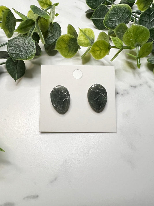 Marble Green Studs