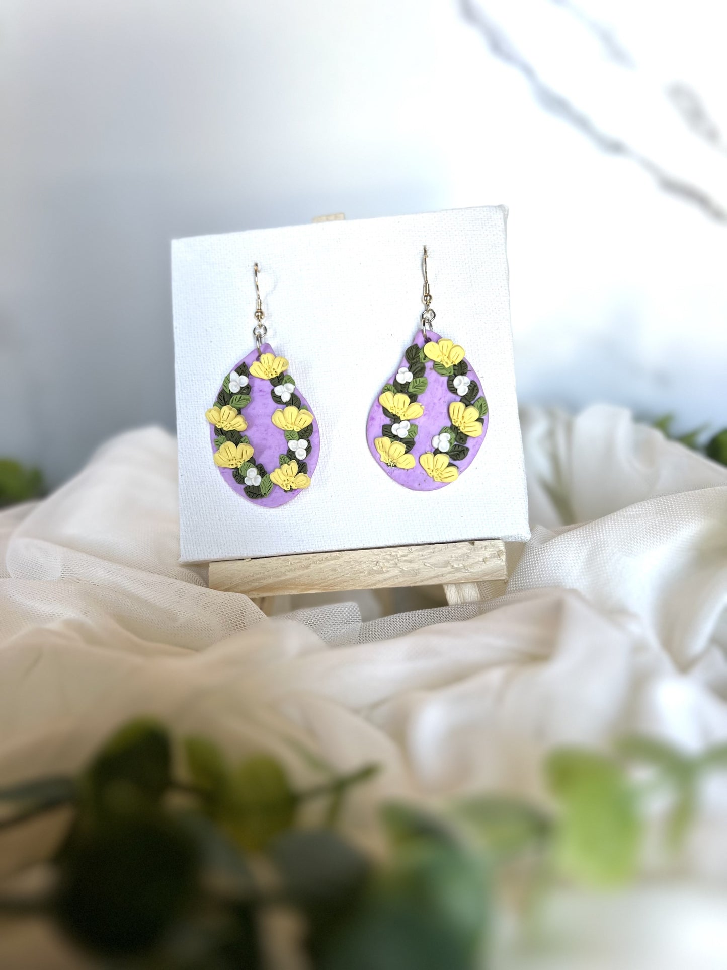 Purple Floral Spring Dangels