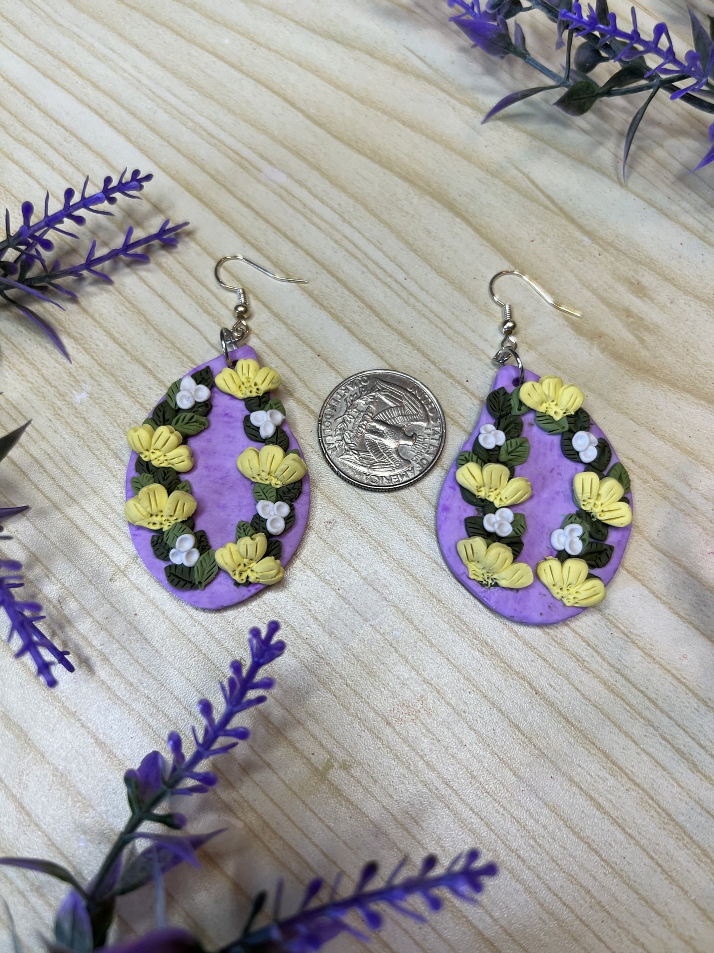 Purple Floral Spring Dangels