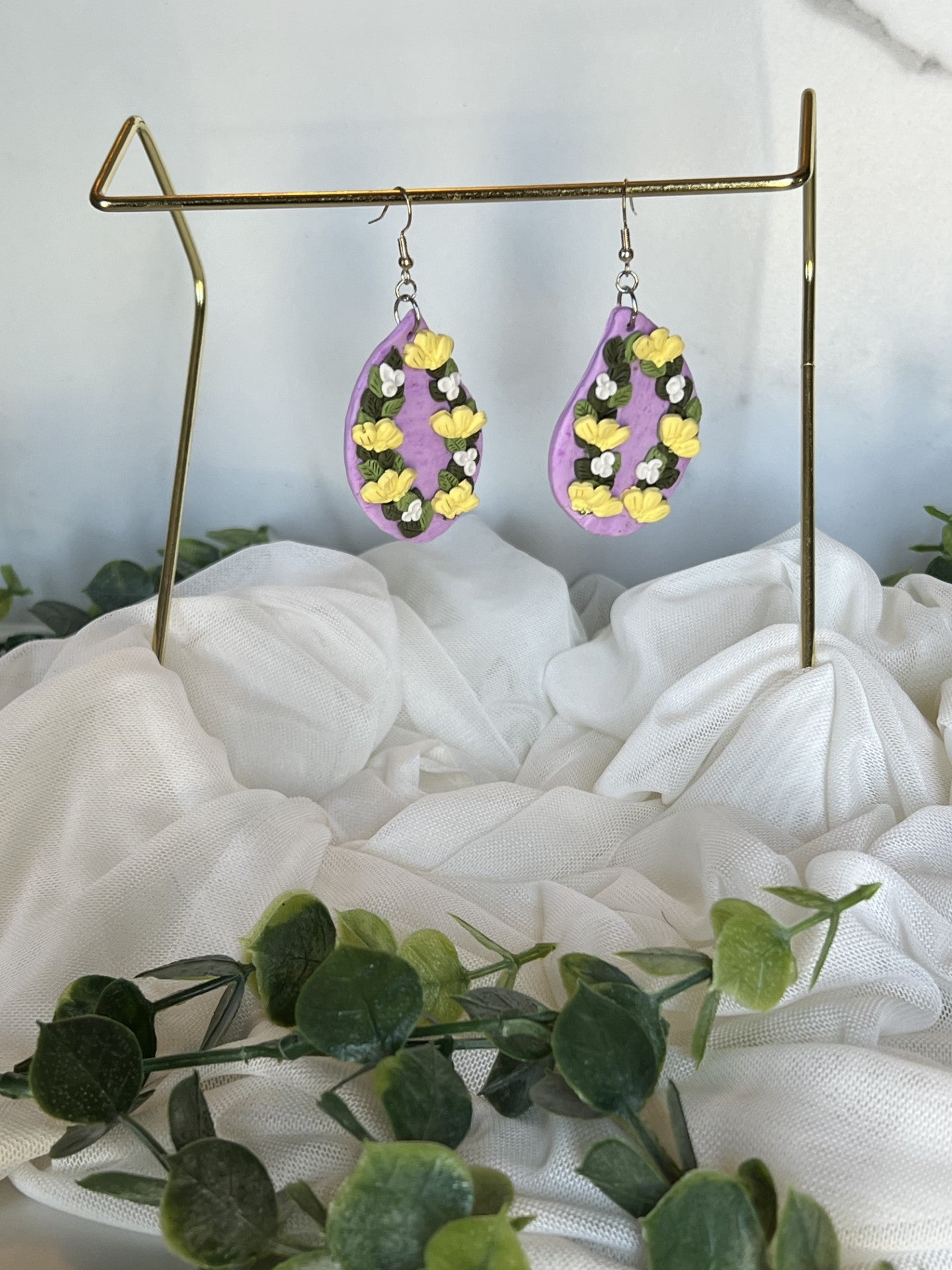 Purple Floral Spring Dangels