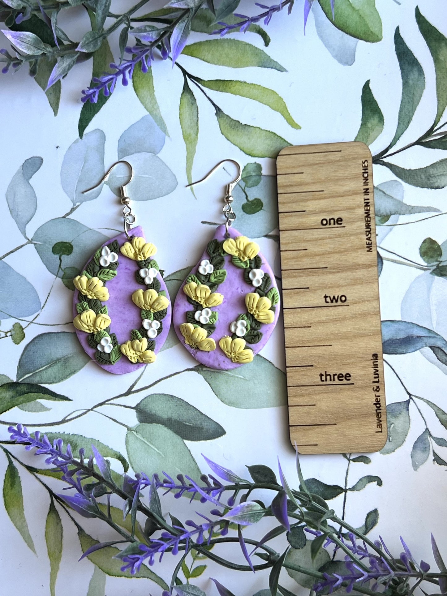 Purple Floral Spring Dangels